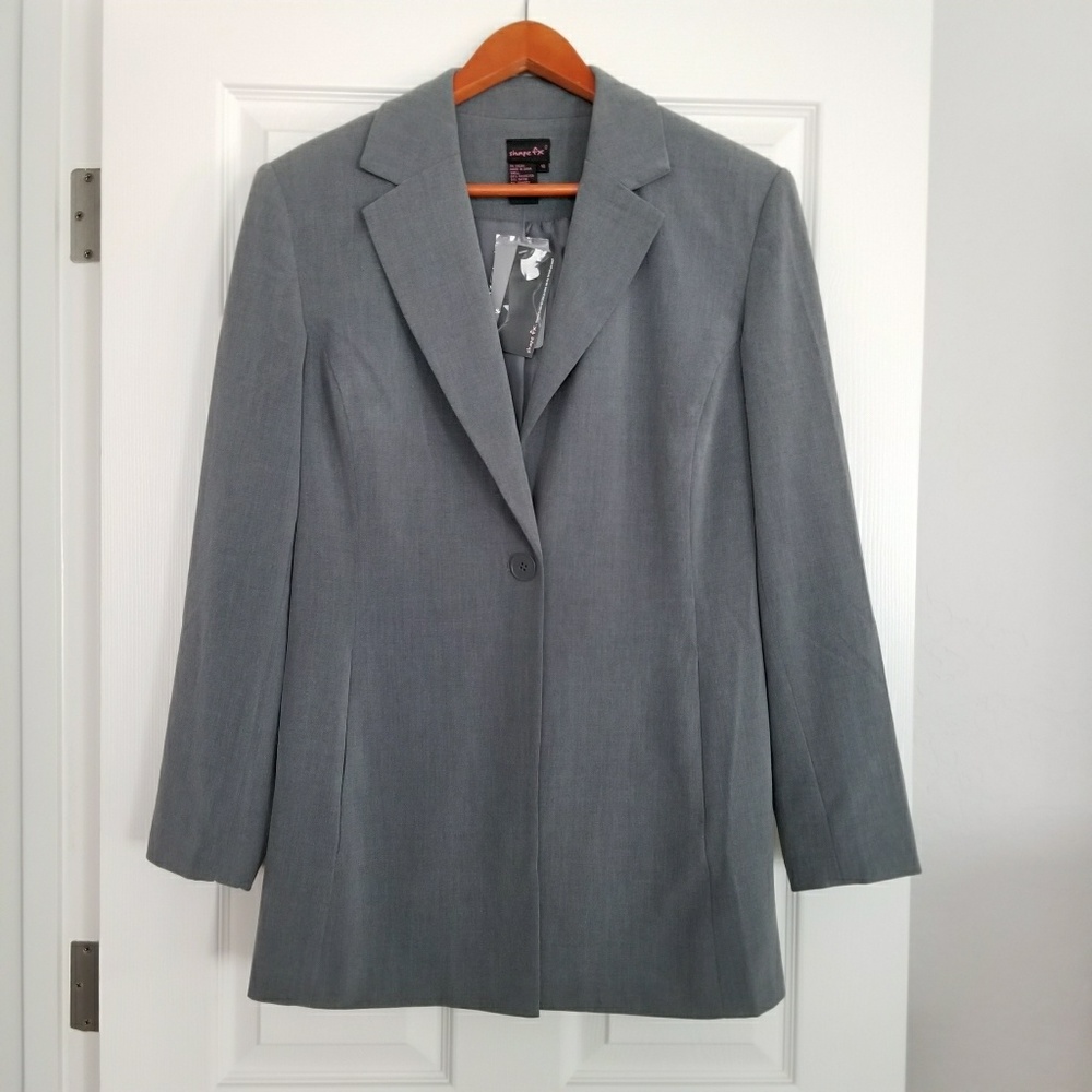 🎉 Blazer Shape FX Grey NWT